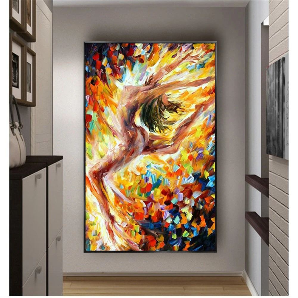 Attention-Grabbing Wall Art Picture On Canvas Color Nude Oil Painting Nordic Newly Designed Body Image For Living Room Decor