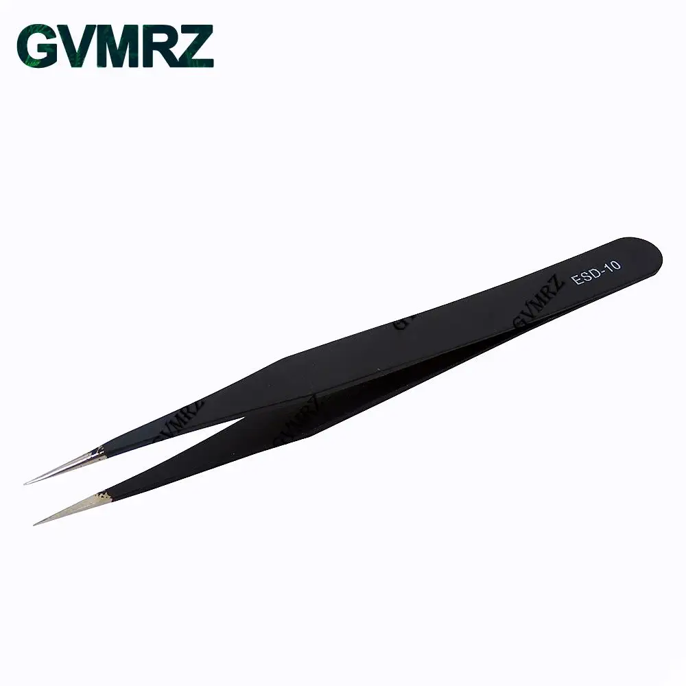6PCS Tweezers Set ESD-10 ESD-11 ESD-12 ESD-13 ESD-14 ESD-15 Anti-static for Electronics Repair Precision Assembly & DIY Projects