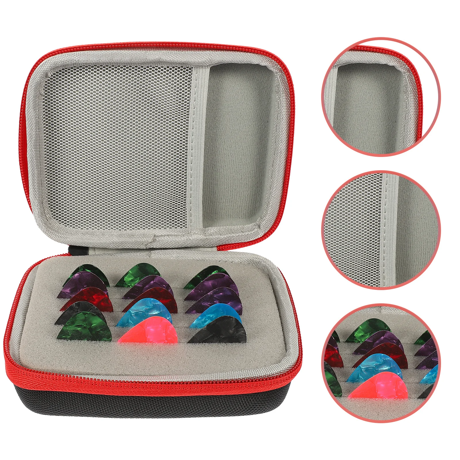 

1Set Guitar Picks with Storage Durable Professional Plectrums Finger Protectors Comfortable Ergonomic Practical Guitar