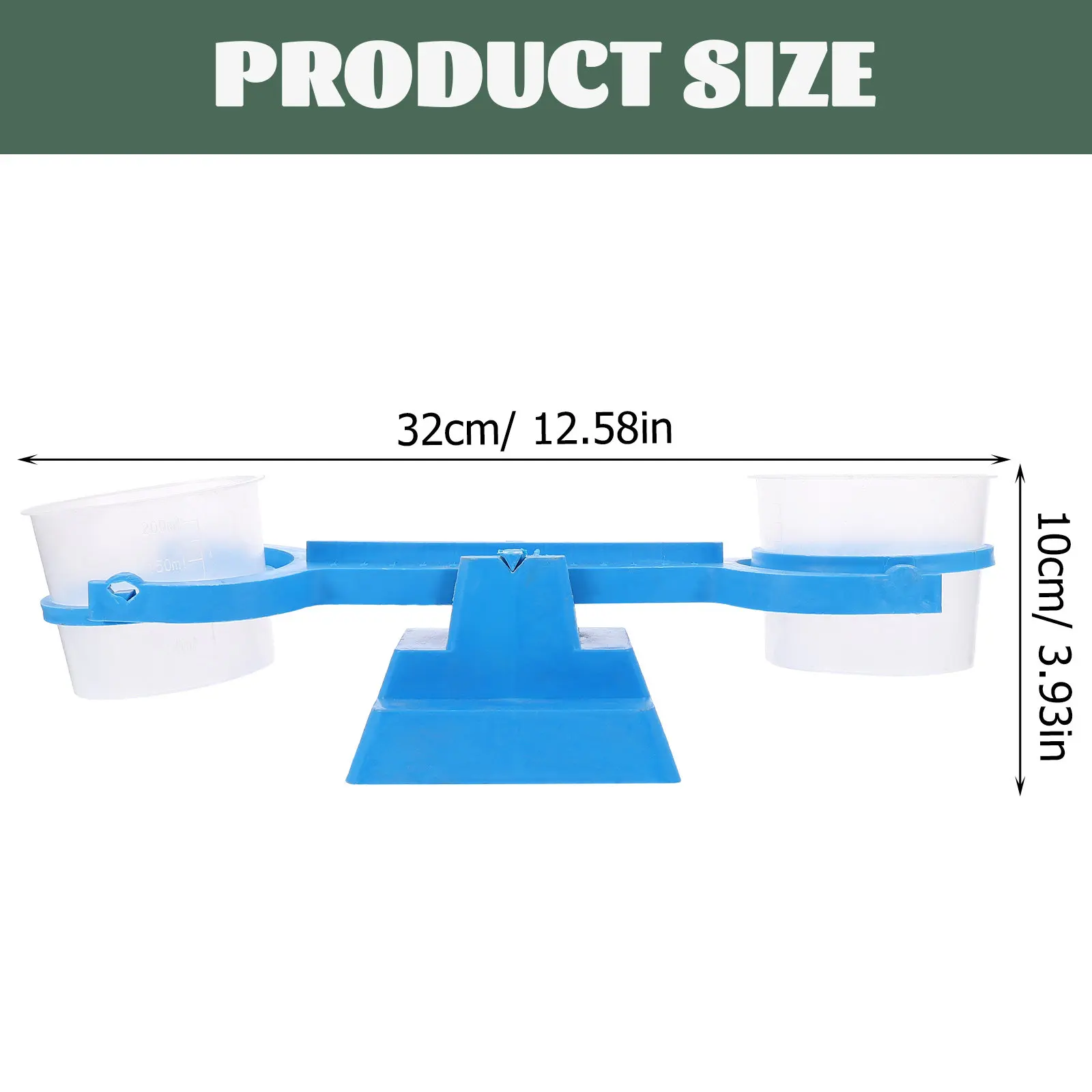 1Set Portable School Balance Scale Math Teaching Tool Strong Smooth Plastic Construction for Childrens Day Gift Classroom