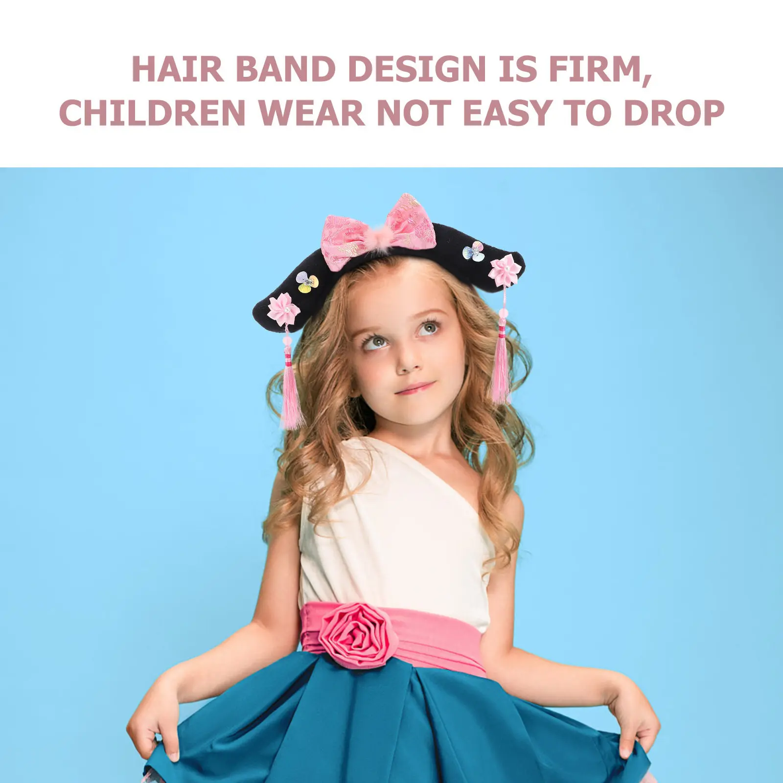 

Royal Style Chinese Hair Hoop Elegant Lightweight Skin-Friendly Headband for Parties Festivals Ceremonies Banquets Stage Cosplay