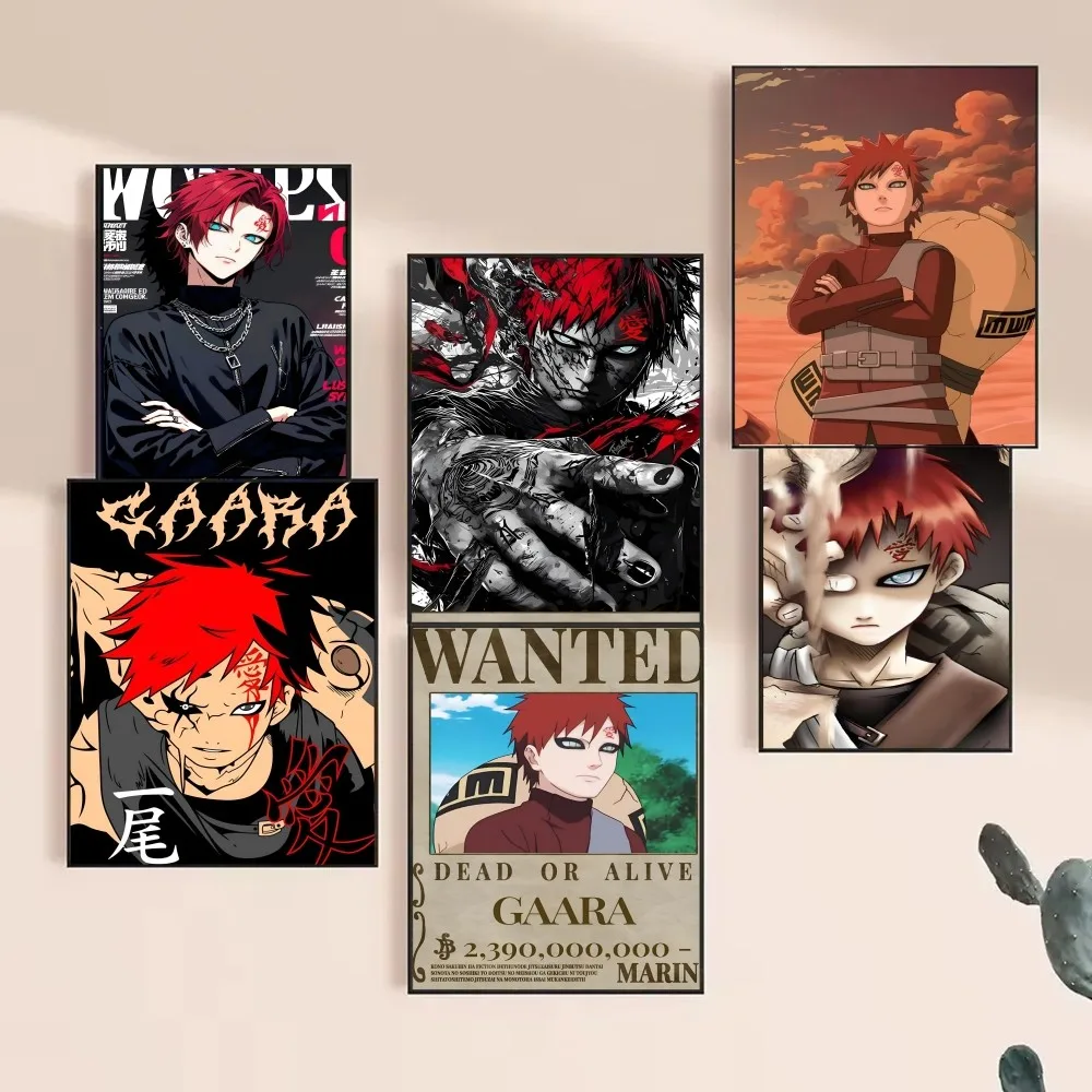 1pc Beliebte Japanische Anime Classics Narutos Gaara Poster HD Poster Home Room Bar Cafe Decor Kunst