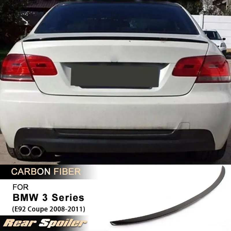 

Автомобильный задний спойлер багажника, крылья для BMW 3 серии E92 Coupe 2008-2011, гоночный задний спойлер, багажник, крыло, комплект кузова из углеродного волокна