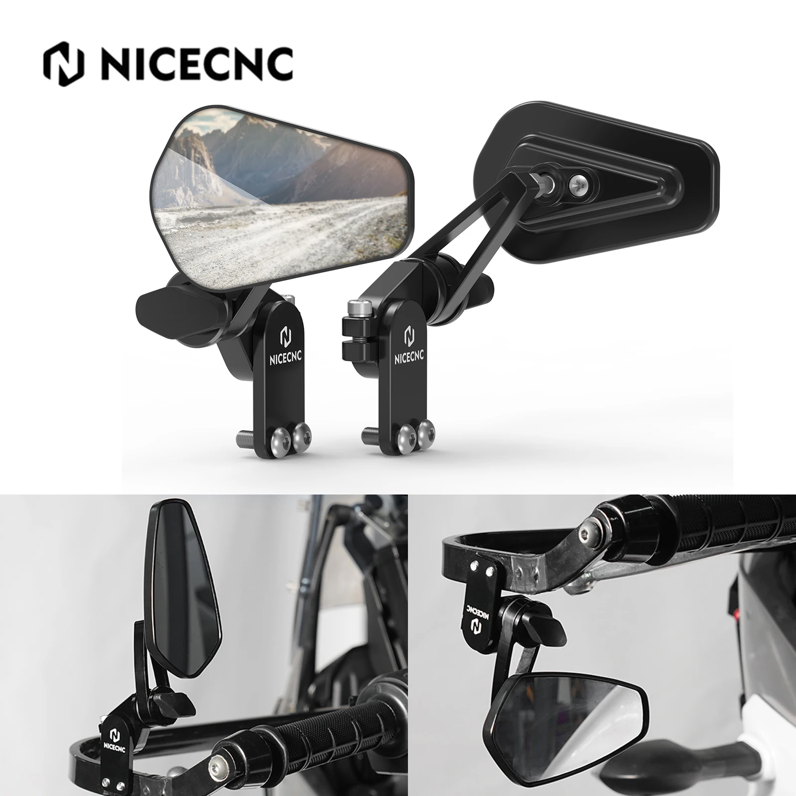 

Universal Rearview Mirrors Quick Flip Mirror For KTM 790 890 Duke Adventure/R 690 Enduro/R SMC/R Husqvarna 701 Enduro FE 300 450