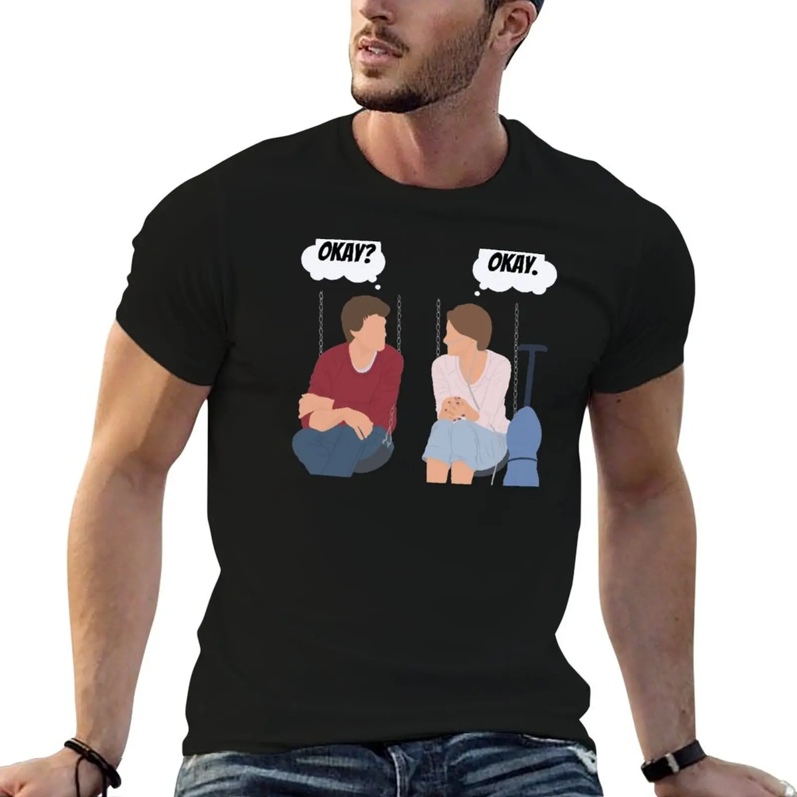 The fault in our stars Hazel and Augustus T-Shirt heavyweights sports fans anime shirts men
