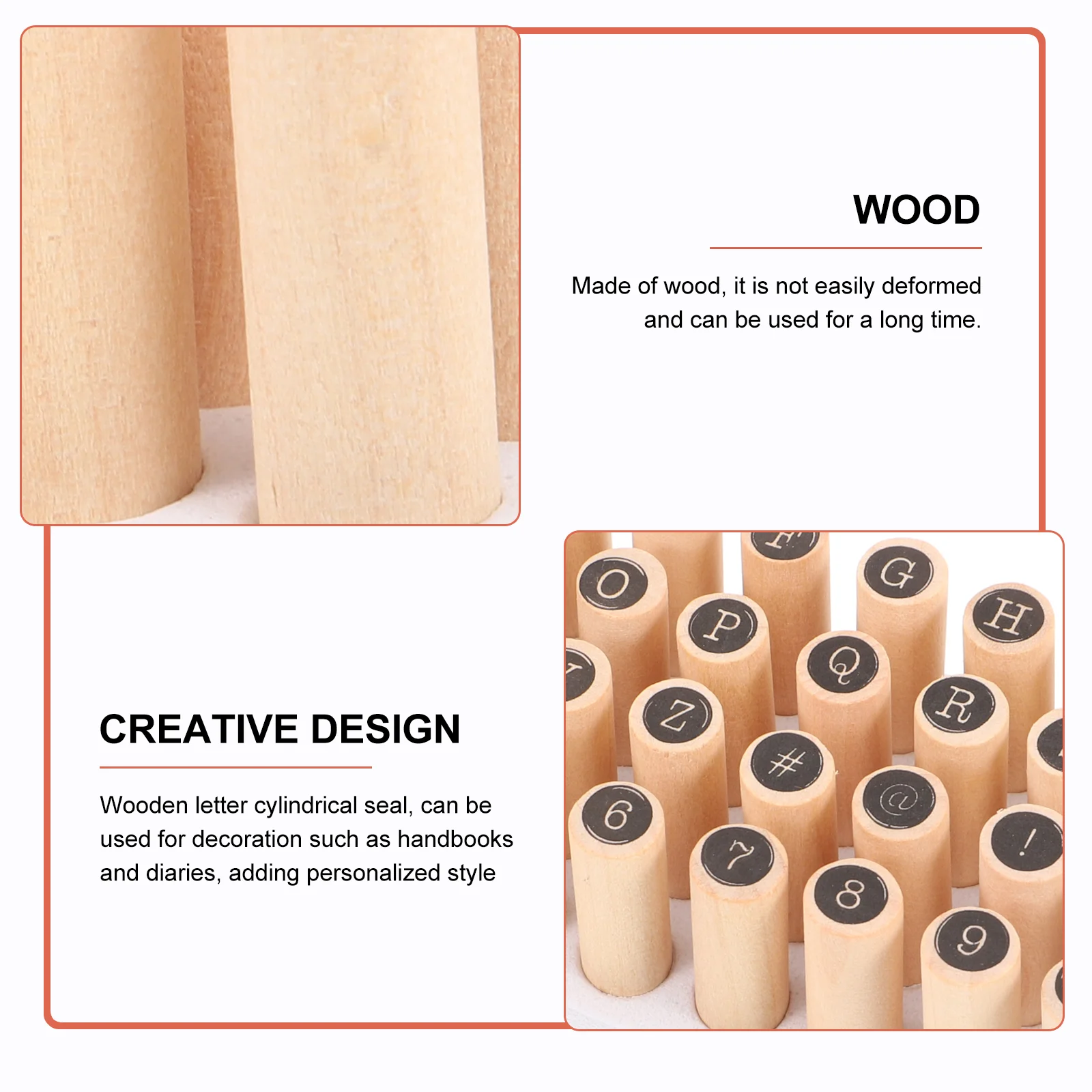 Scrapbook DIY Supplies Letter Cylinder Seal Hand Account Stamp Stamper for Card Making