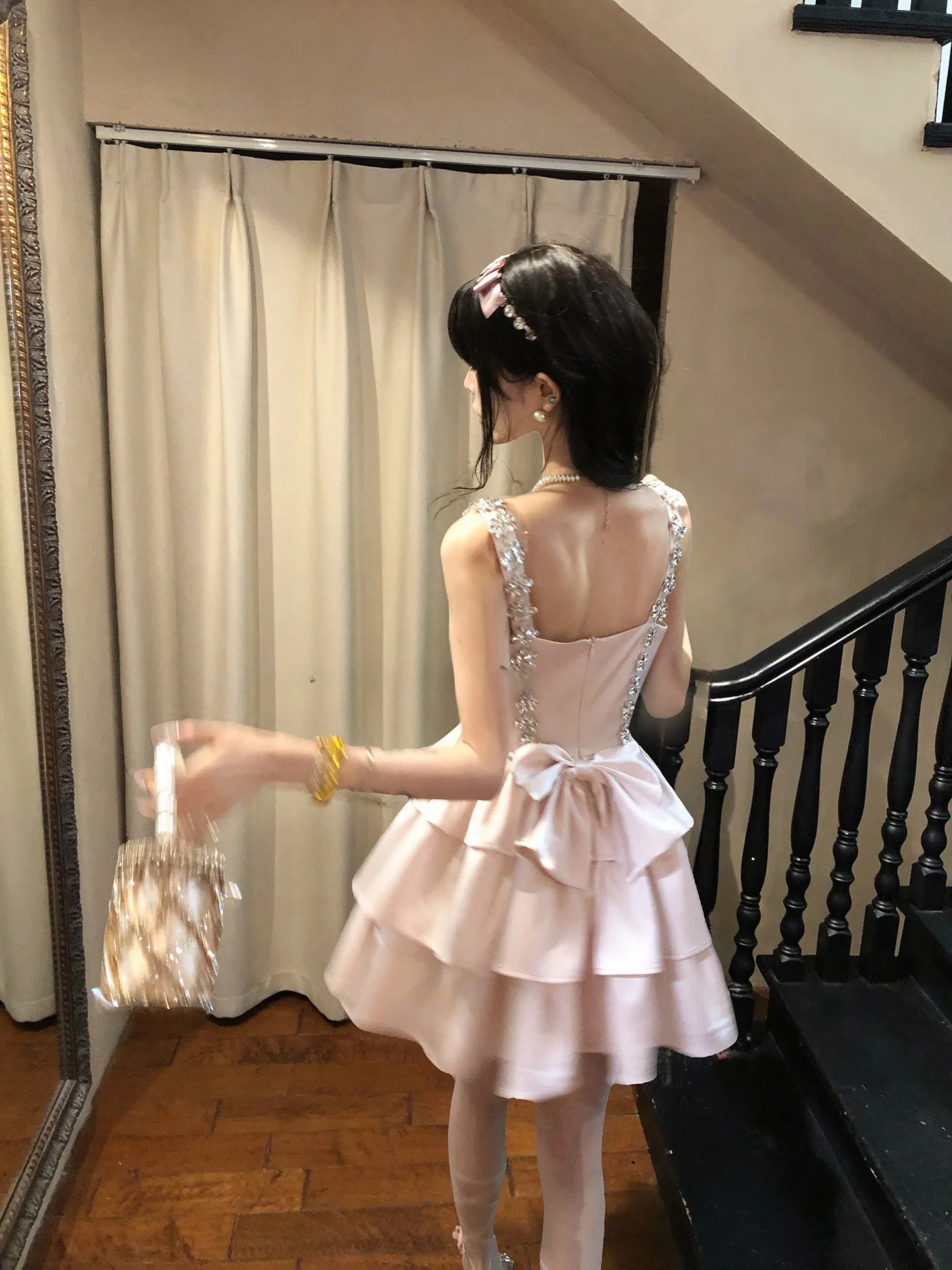 

Original Sweet Sle Beach Going Thorn Star Fairy T Dr Strapl Ball Gown for Ladies Polyester Fabric Slim Fit Navy Co...