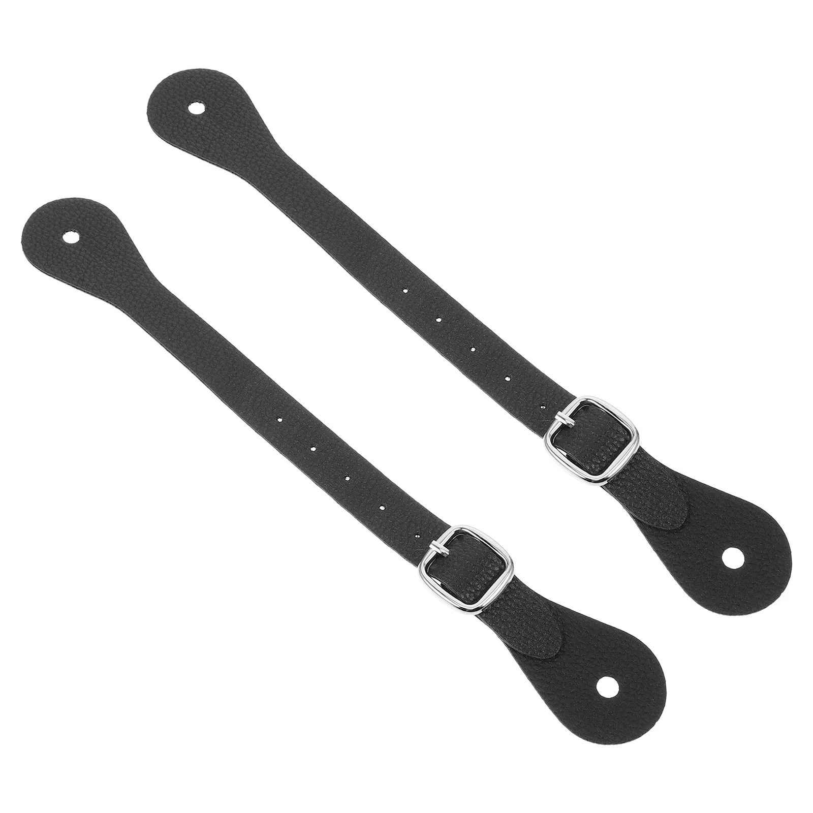 2 Pcs Horse Riding Belt Spurs for Cowboy Boots Women Adjustable Straps Single Knight Buckle Man Accessories