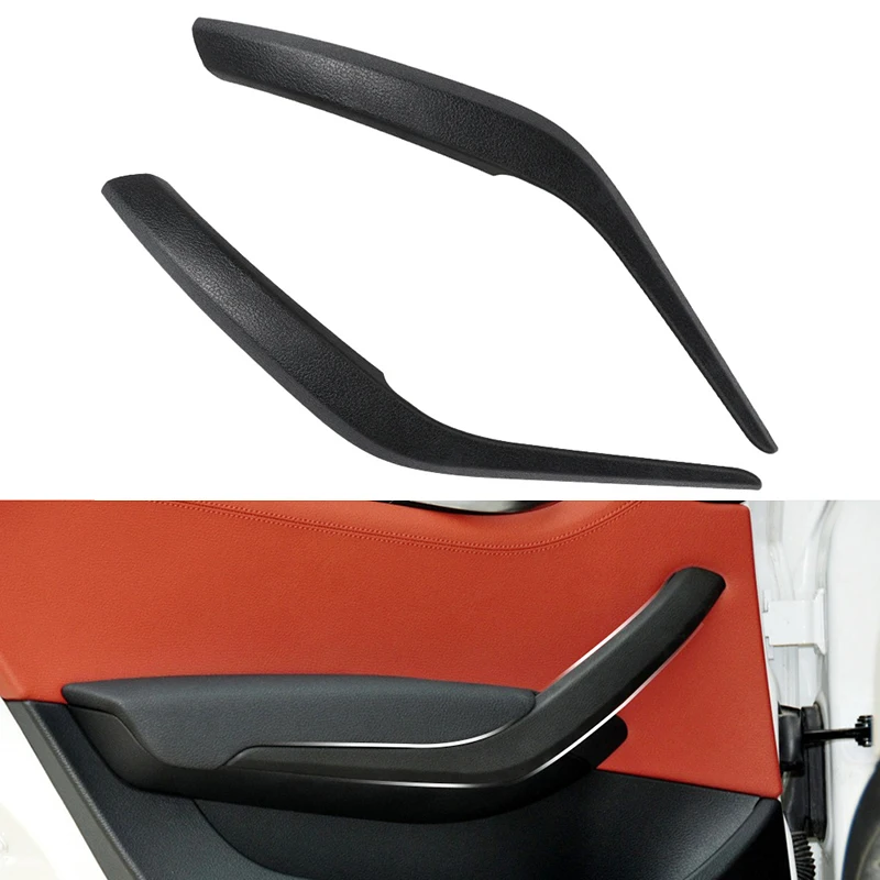 

2 шт. левая и правая внутренняя дверная ручка, накладка на панель для BMW X1 E84 2009-2016, черная/бежевая накладка на внутреннюю дверную ручку