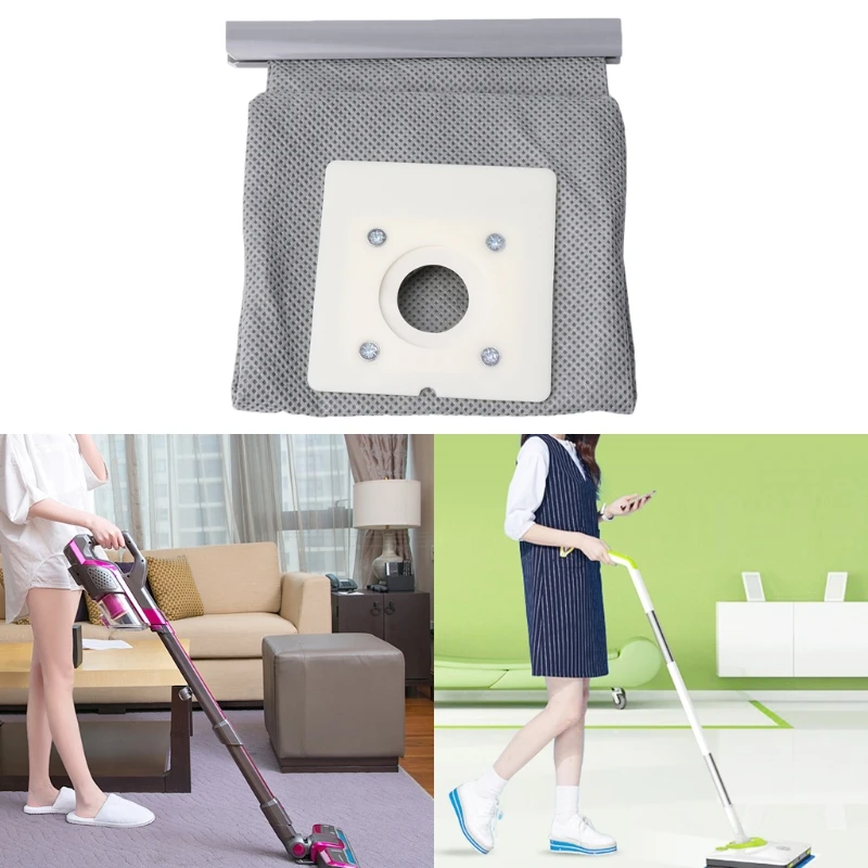 Saco aspirador pó pano não tecido sacos pó laváveis ​​reutilizáveis ​​para zr0049/zr0007 dropshipping