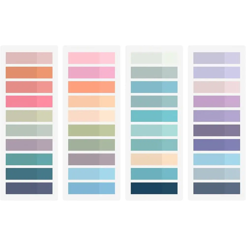 

800 шт. закладок для книг или заметок, стикеры-закладки, маркеры страниц в стиле Моранди, разноцветные, для письма и многократного использования