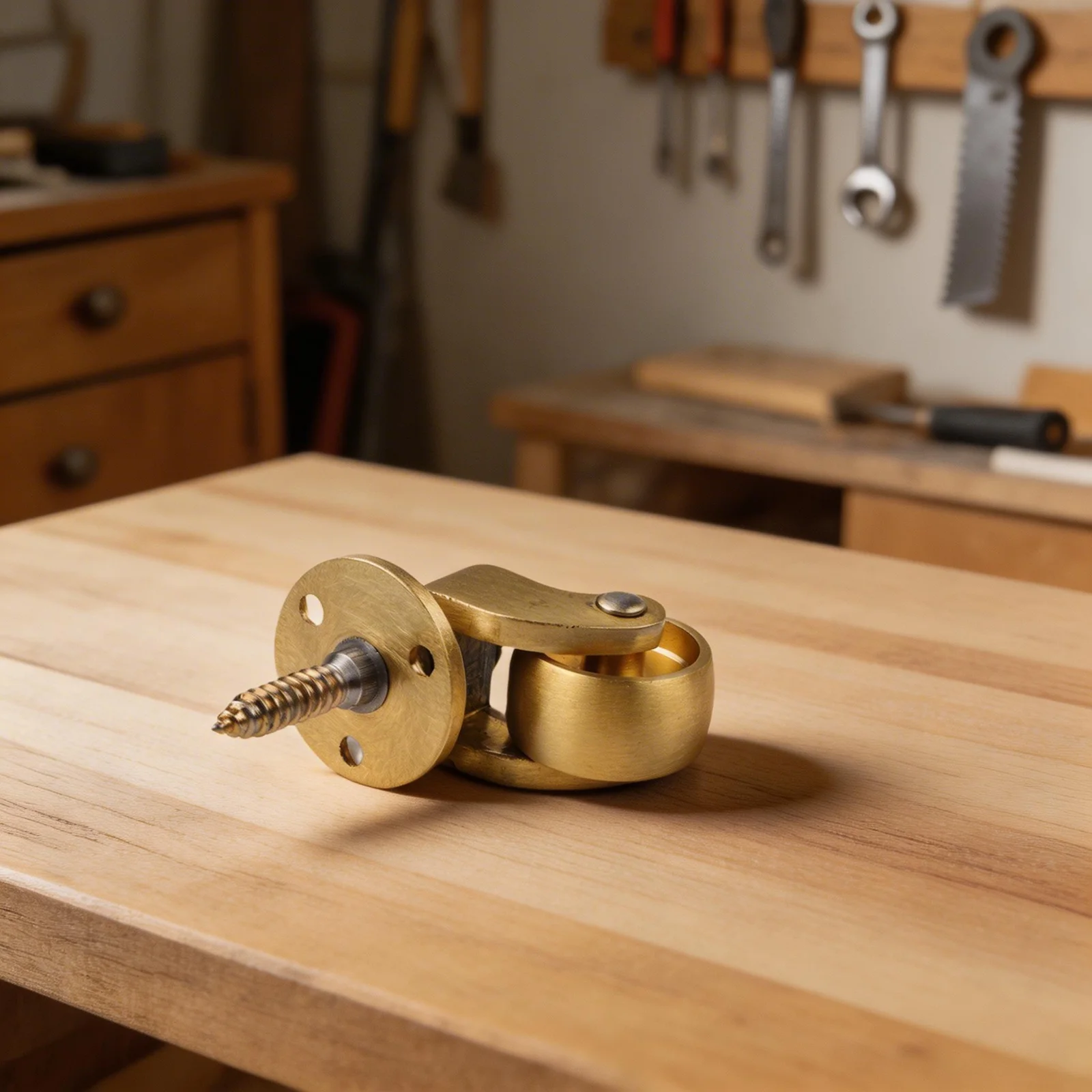 6*5*2.5cm Brass Caster Wheels for Whisper Quiet Casters Enhanced Aesthetic Appeal Easy To Install for Whisper Quiet Operation