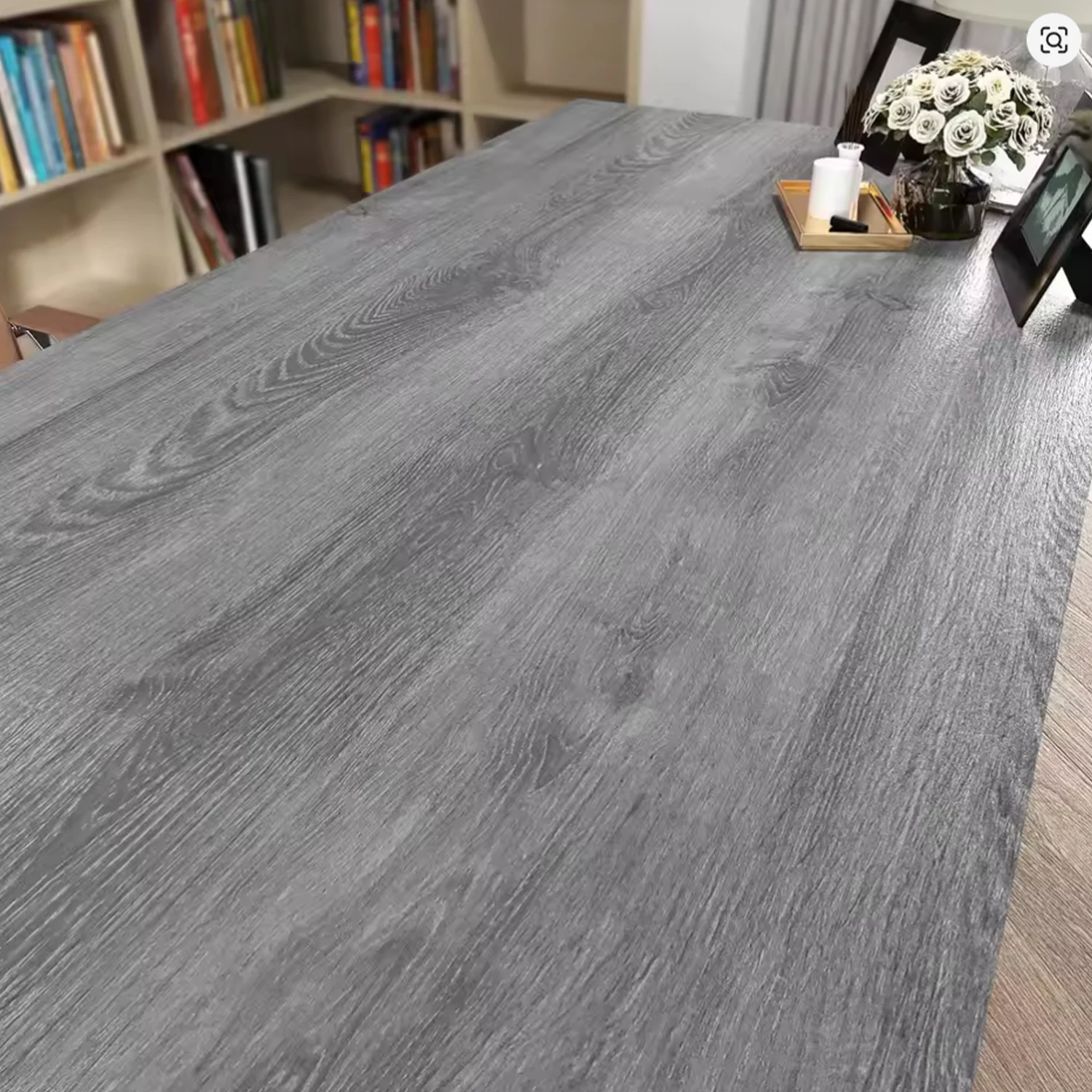 Thick Grey Wood Contact Paper Waterproof Self Adhesive Rustic Wood Wallpaper Peel and Stick Removable Wood Grain Wall Paper Stic