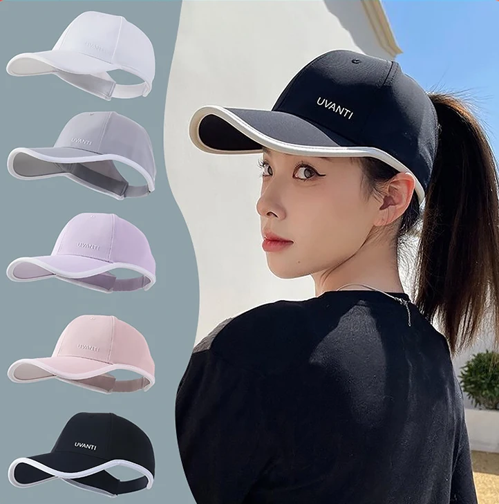 High Ponytail Baseball Cap Women Summer Quick-Drying Sun Protection Anti-Ultraviolet Duckbill Beach