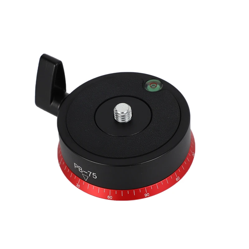 Alloy Panoramic Tripé cabeça com bolha nível para câmera SLR, Fotografia Acessórios, Pb-75