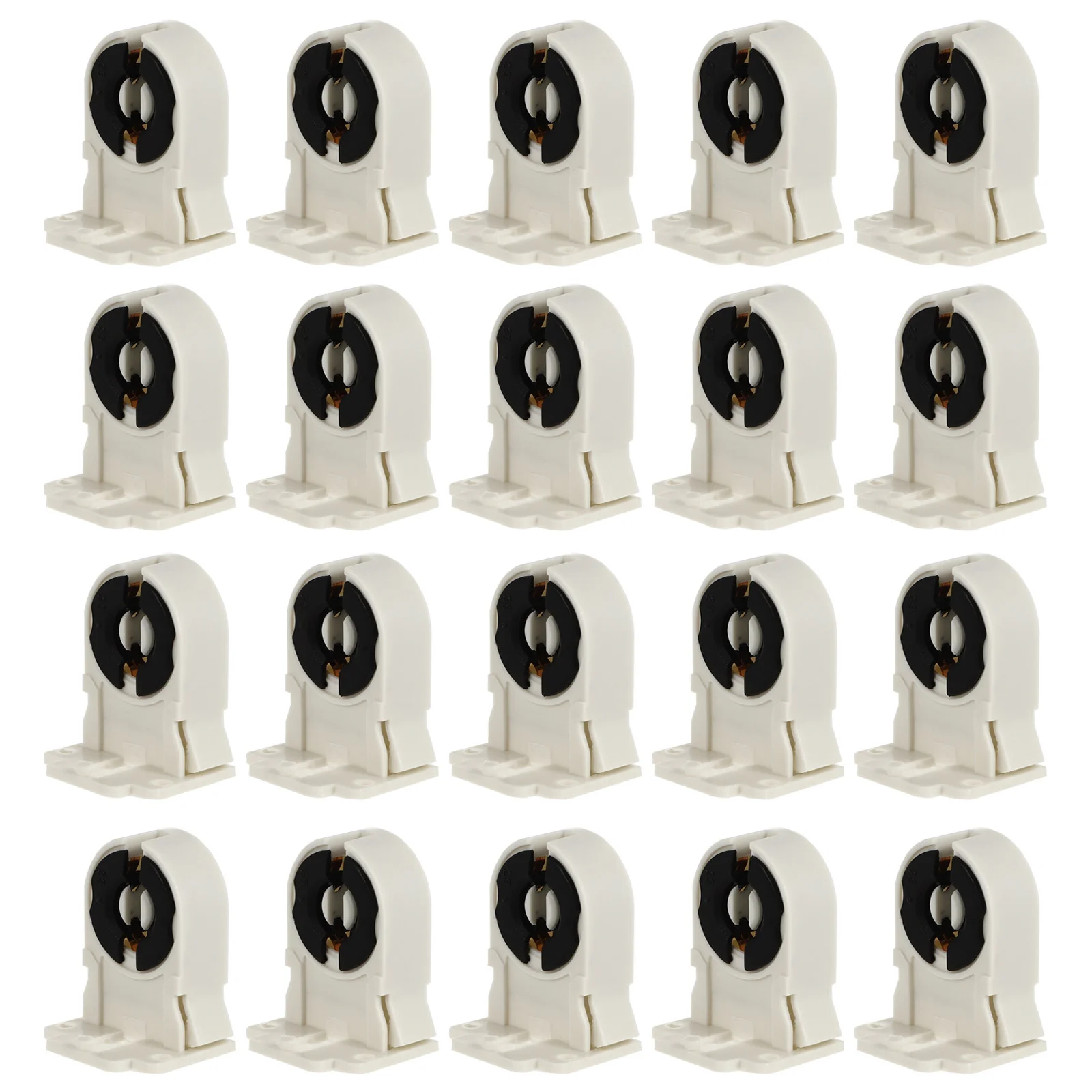 

20 PCS Lamp Holder Foot Fluorescent Accessories Light Tube T8 Head Household G13 White Bulbs