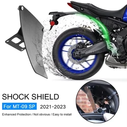 MT09 Motorcycle Rear Shock Absorber Guard For Yamaha MT-09 SP 2021-2023 Rear Wheel Hugger Mudguard Splash Guard Shield Cover