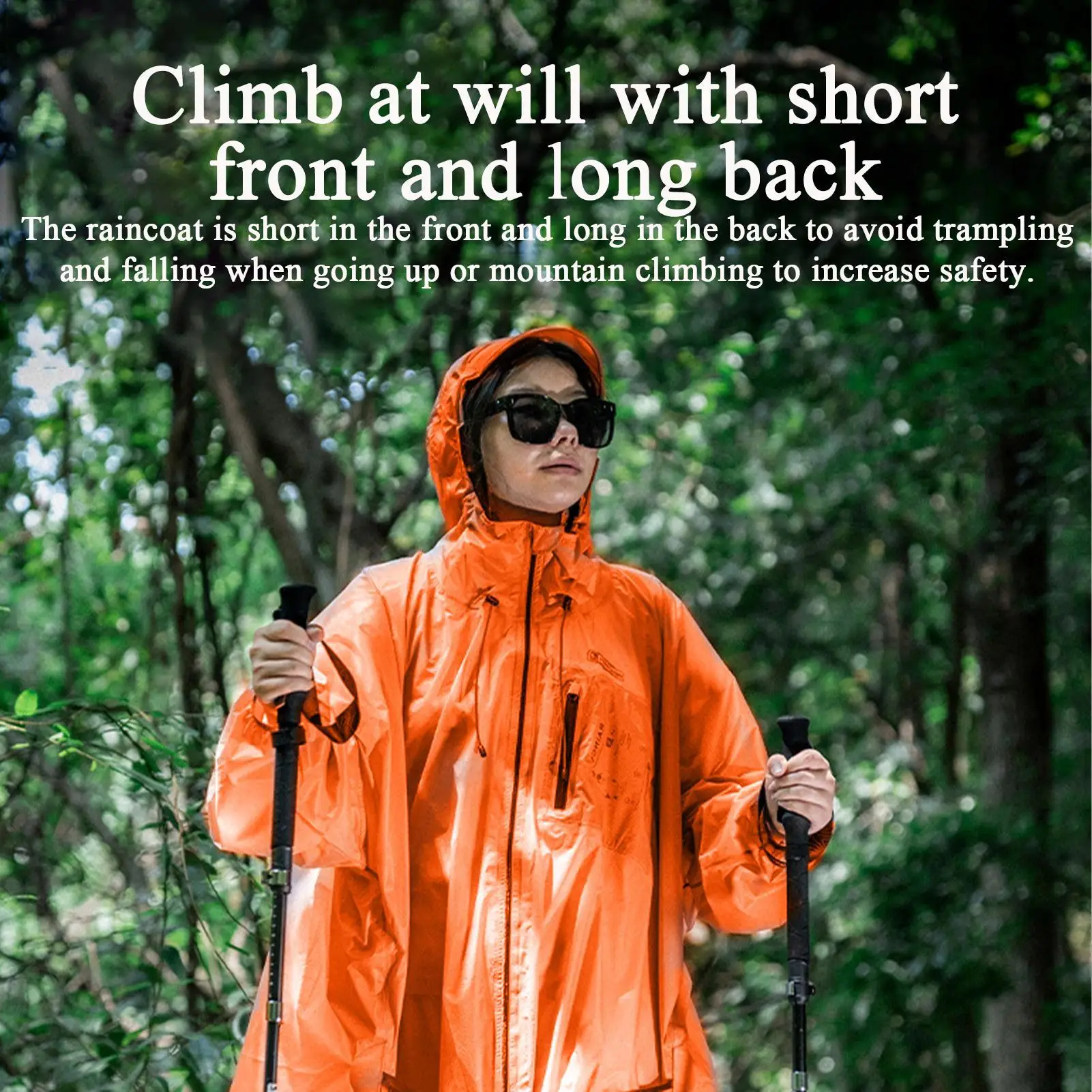 

Waterproof Adult Ponchos Hooded Full Body Raingear Portable Travel Raincoat For Outdoor Hiking Camping Travel Survival Running