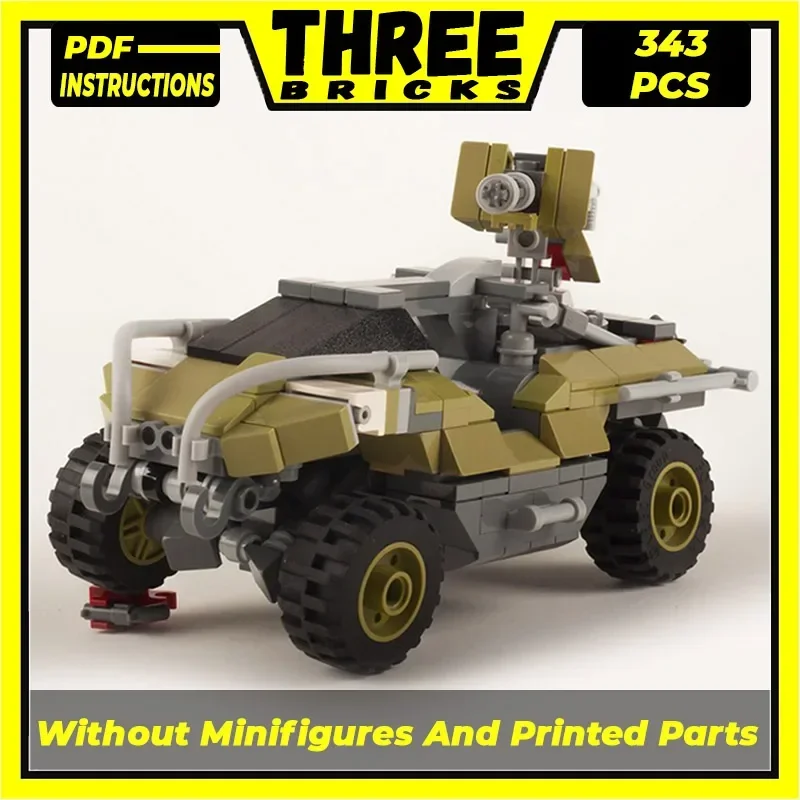 Moc tijolos de construção cidade veículo off-road modelo m12 warthog tecnologia blocos modulares presentes brinquedos para crianças conjuntos diy montagem