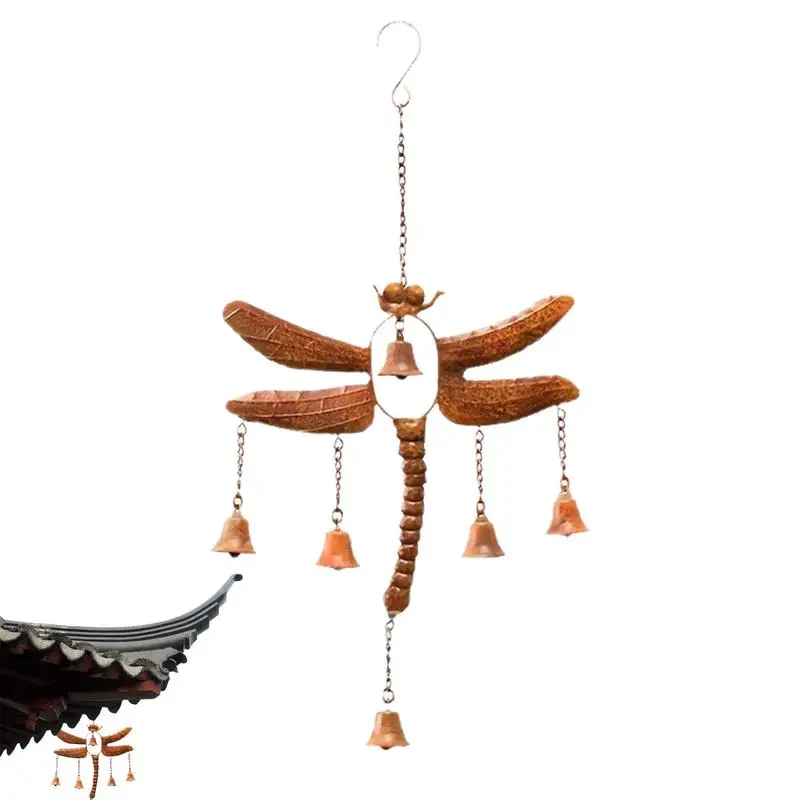 

Metal Wind Chimes Animal Elegant Decorations Multipurpose Dragonfly Vintage Outdoor Wind Bell Decoration For Balcony Party Patio