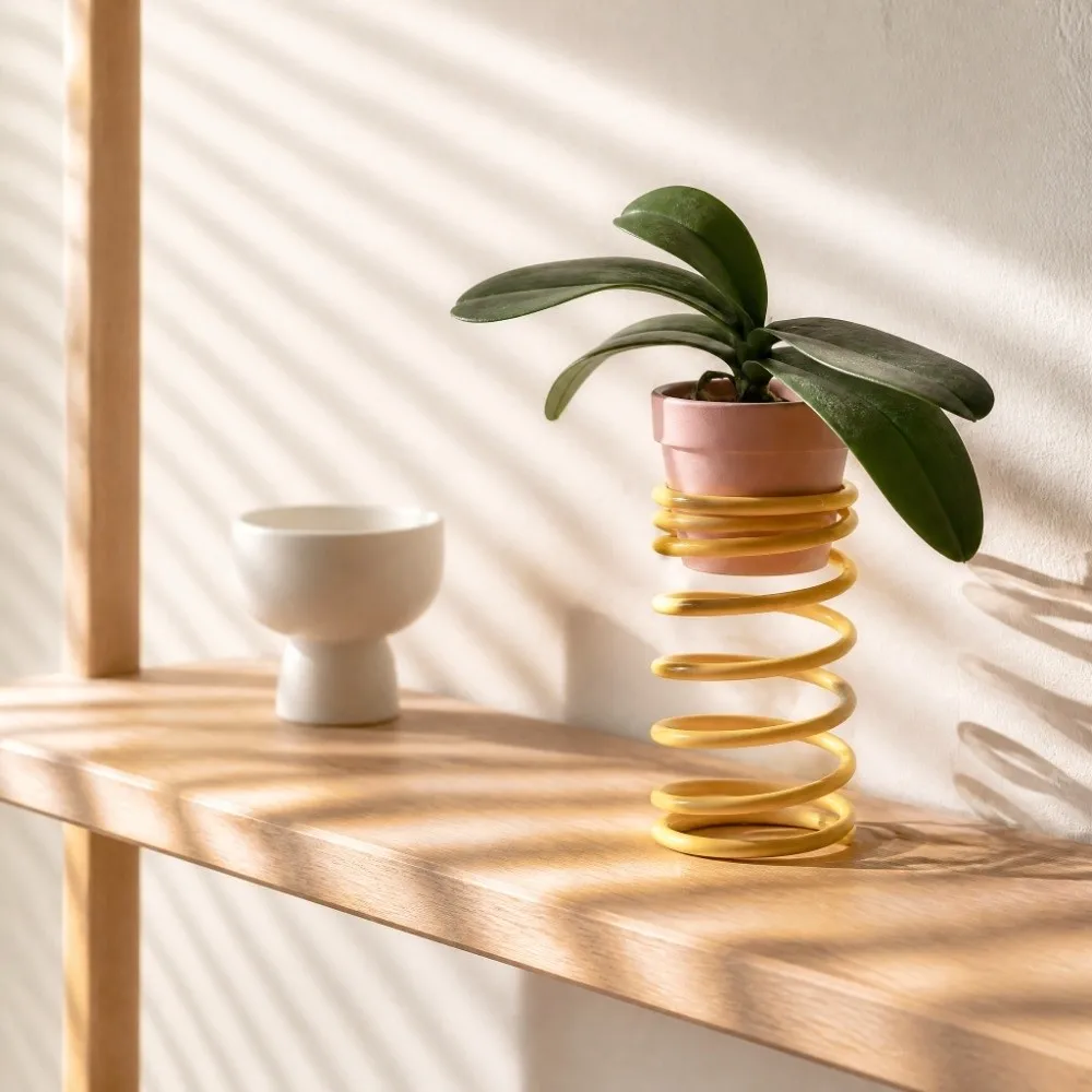 Korean Style Creative Flower Stand Stylish Corner Decorative Plant Shelf Greenery Decor Storage Support Pot Base Balcony