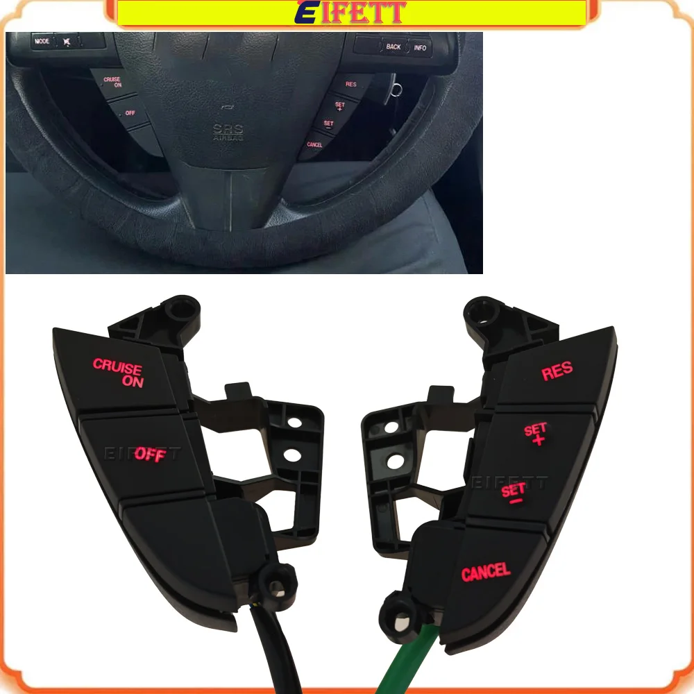 

With Backlight Car Cruise Control Switch Button Steering Wheel Button Switch For Mazda 3 2010 CX-7 2011