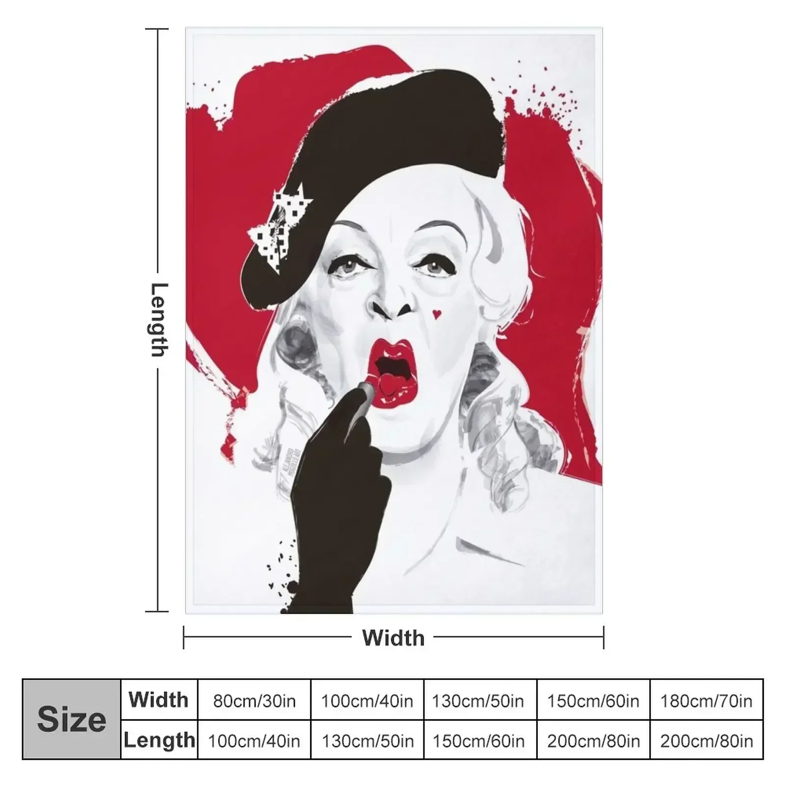 Baby Jane lipstick Throw Blanket Luxury Thicken warm for winter Travel Decorative Throw Plaid Hairys Blankets