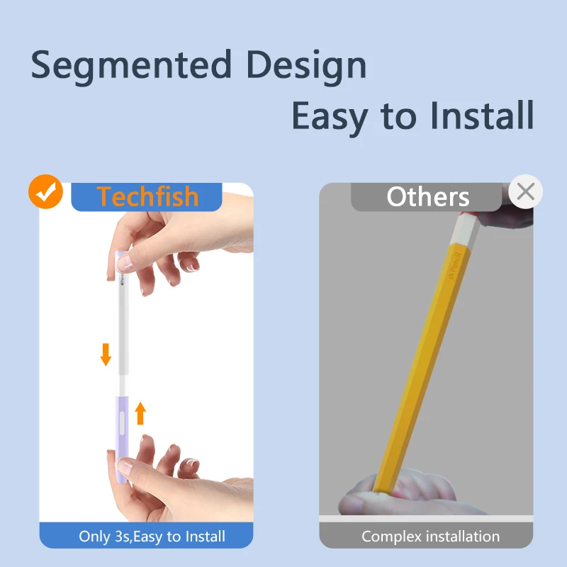 For Apple Pencil Case 2nd Generation Capacitive Magnetic Silicone Transparent Anti Drop Protective Cover Pen Tip Protector