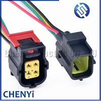 Conector impermeable automático de 4 pines, enchufe de arnés de cables con Sensor de oxígeno O2 184248 -1 184246 -1 Para Chrysler Dodge Jeep Wrangler Cherokee
