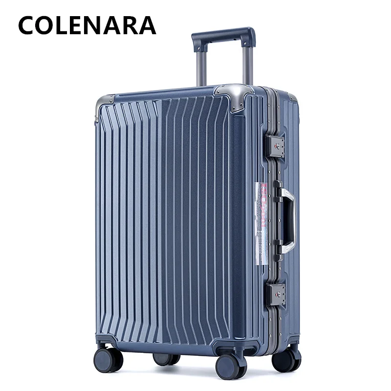 COLENARA ABS + PC Suitcase Aluminum Frame Boarding Box Men's 20
