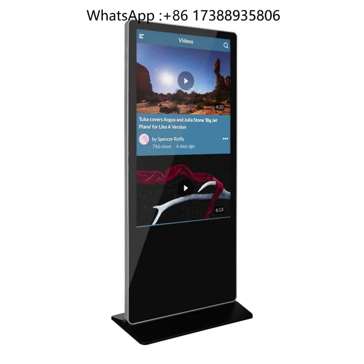 High Quality Vertical Floor Standing Advertising Machine Commercial Advertising Video Display Player for Business