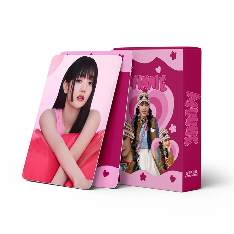 Imagem -04 - Mini Photo Album Cartão Lomo Gidle Menina Suporte Collector Yuqi Soyeon Shuhua Kpop I-dle 55 Pcs por Conjunto