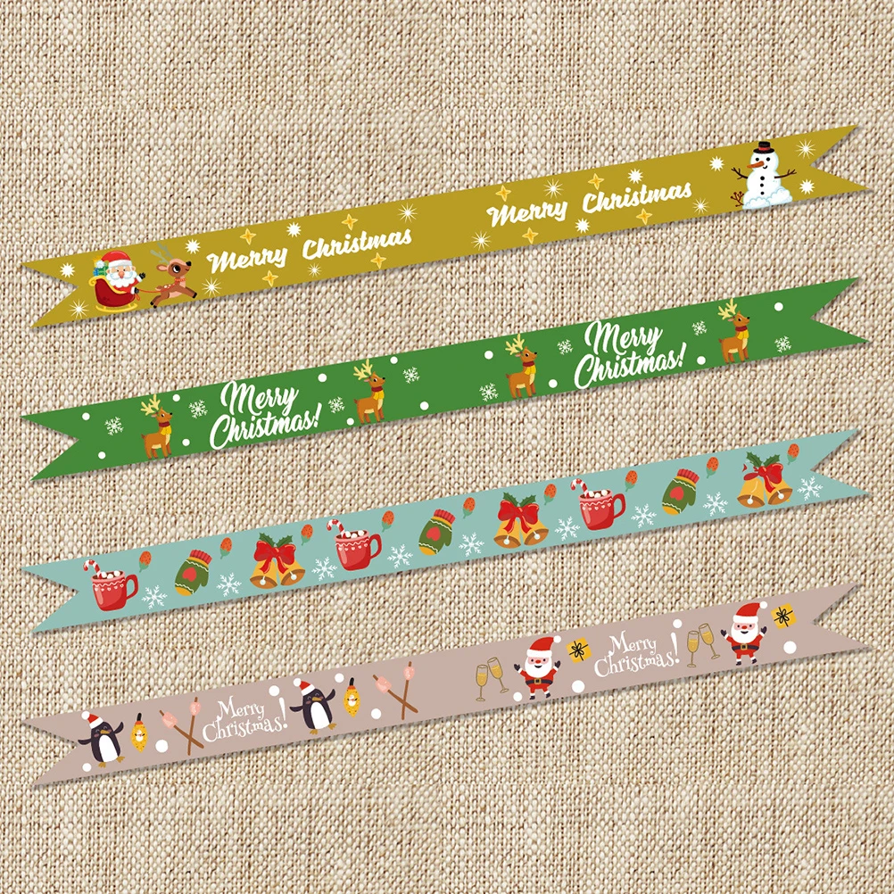 

1 Set Christmas Stickers Cute Festive Xmas Party Decorative Decal For Diy Greeting Cards Scrapbook Candy Bags Straws Home Office