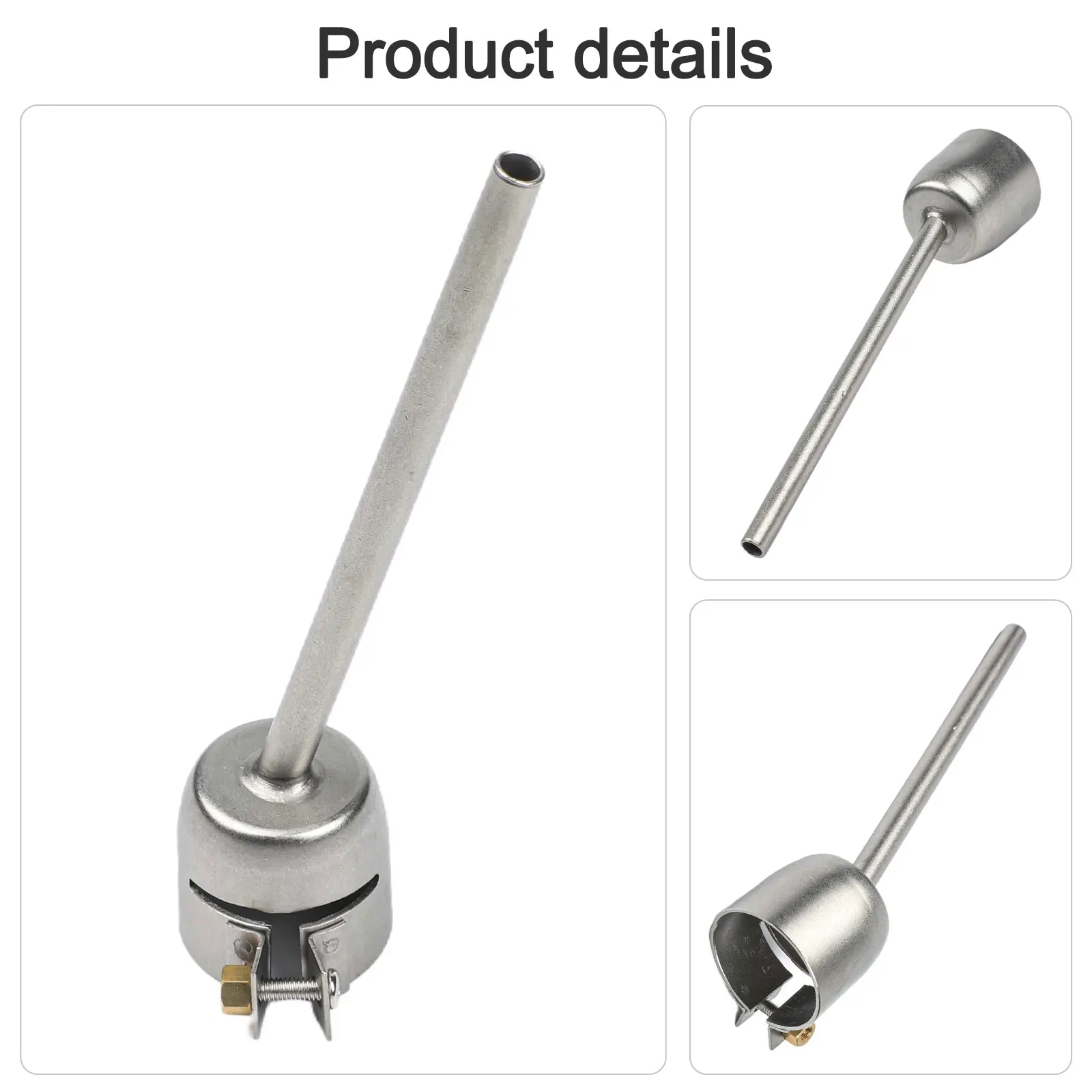 1600W Hot Air Round Welding Nozzle Compact Lightweight Design Ergonomic Fatigue Reduction Easy Installation Plastic Welding