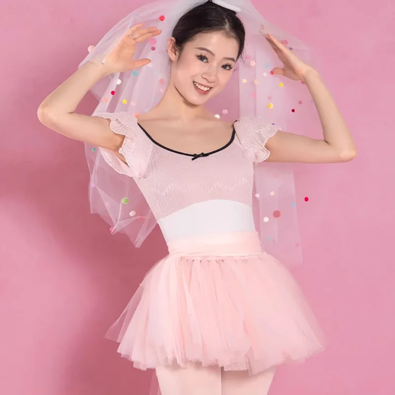 Danzbaby Gymnastics Dress Adult Female Body Dress Ballet Practice Dress jumpsuit Dance Dress Chinese Dance B203