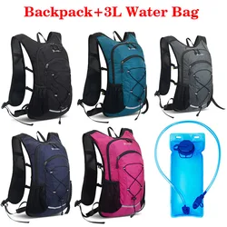 New Bike Riding Water Bag Backpack Portable Waterproof Rucksack Hydration Bag 3L Outdoor Sports Running Inner Bladder Knapsack