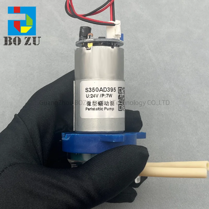 A PCS S350AD395 Micro Peristaltic Pump DC Flow 24v 7w For DTF DTG Printer Ink Pump Adjustable speed white ink circulation motor