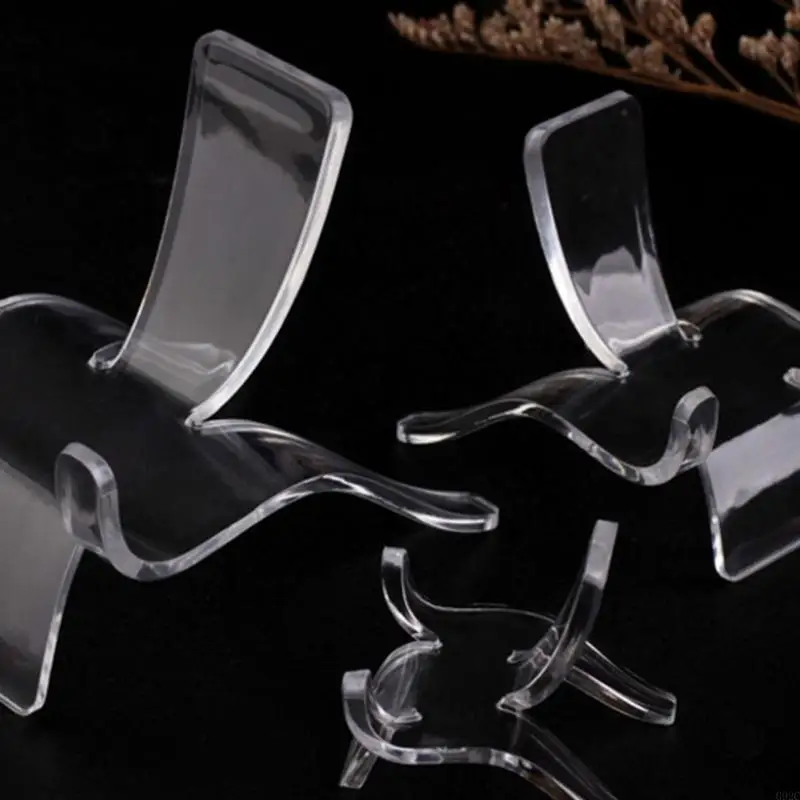 G92C 10PCS Crystal Stone Display Suporte para o suporte doméstico Decoração para o titular da organização desktop da