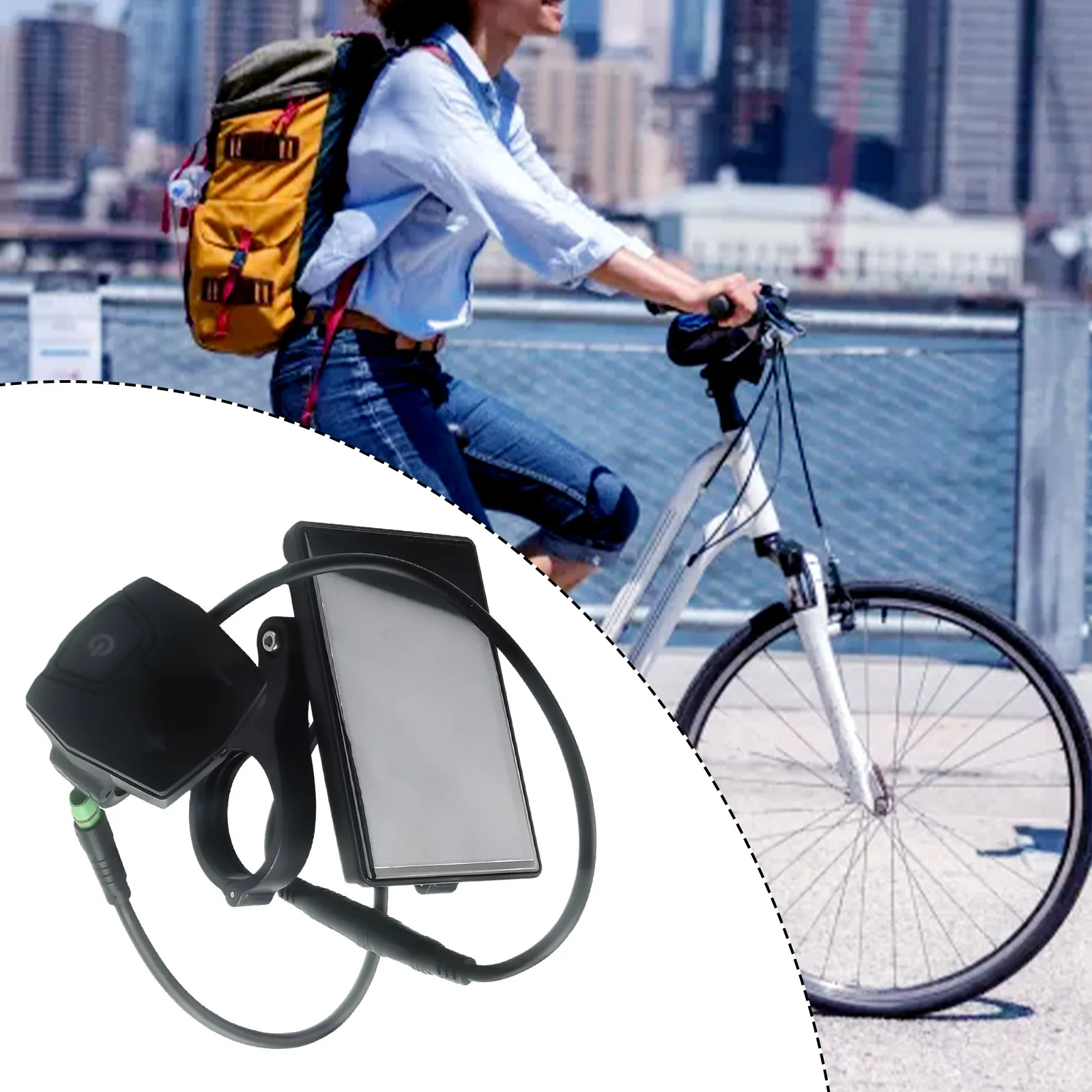 

New Practical Ebike Display IPS Display For Bafang MidDrive Motor Support BluetoothAPP Waterproof 12-60V Electric Bicycle Parts