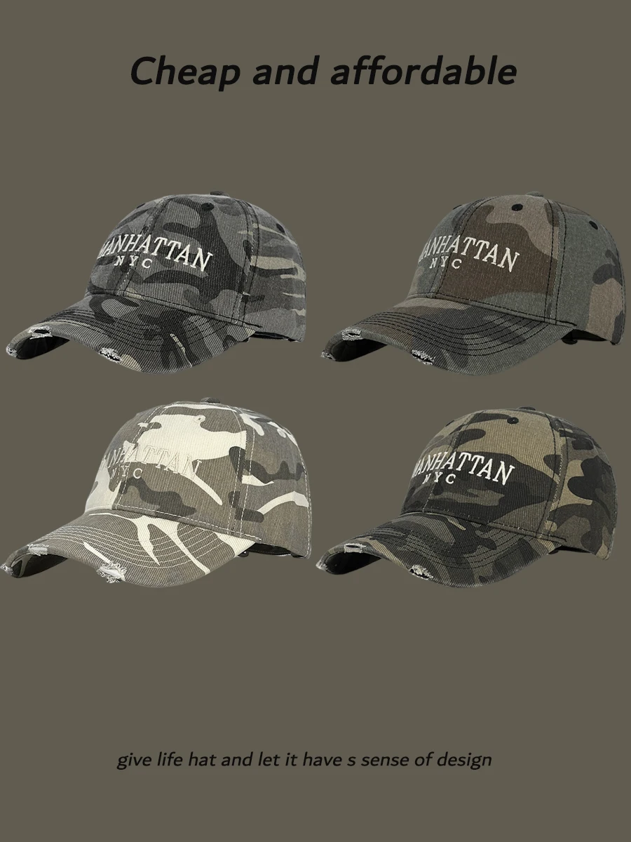 

Color-Block Letter Embroidery Baseball Cap for Women, Vintage Niche Street Style, Versatile, Face-Slimming, Trendy Baseball Hat