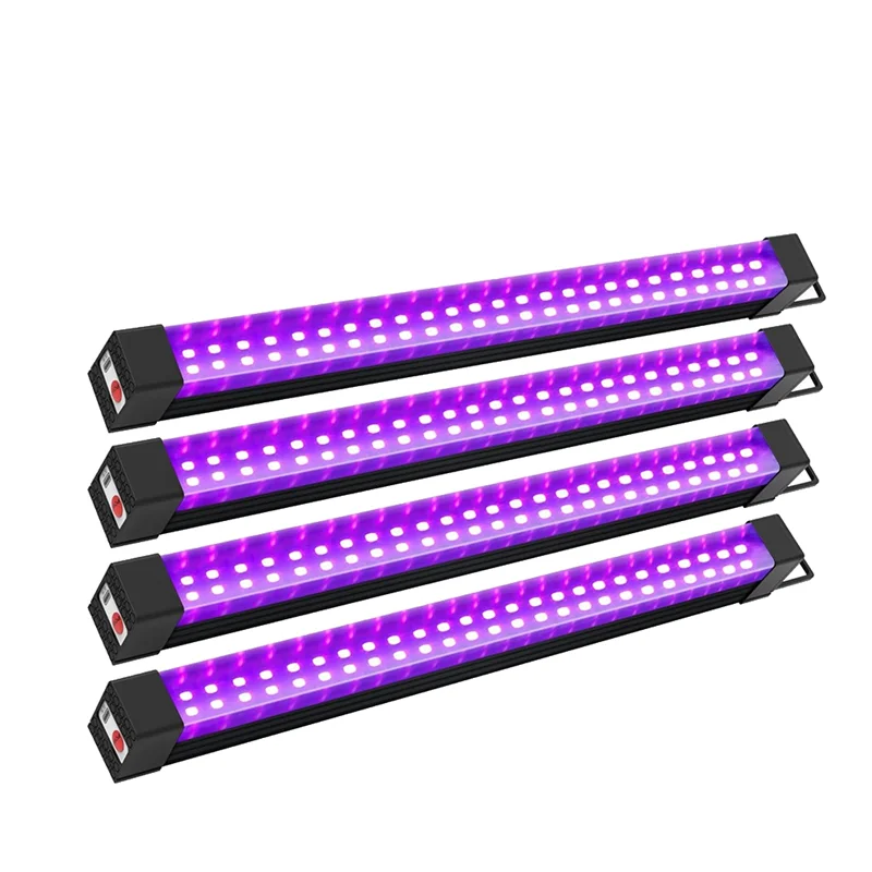 

MOPHE-беспроводные УФ-лампы, перезаряжаемая черная световая панель, упаковка из 4 предметов для светящейся вечеринки, черные фонари на батарейках