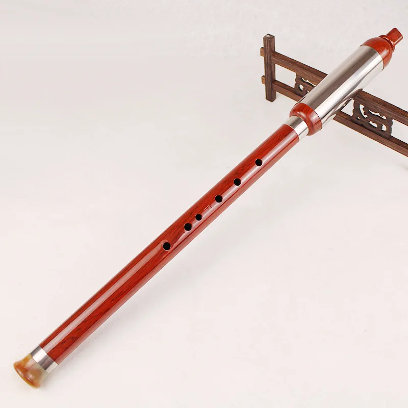Resin Bawu Chinese Vertical Blowing Traditional Flute Children Adults Professional Bawu Detachable Wind Musical Instruments