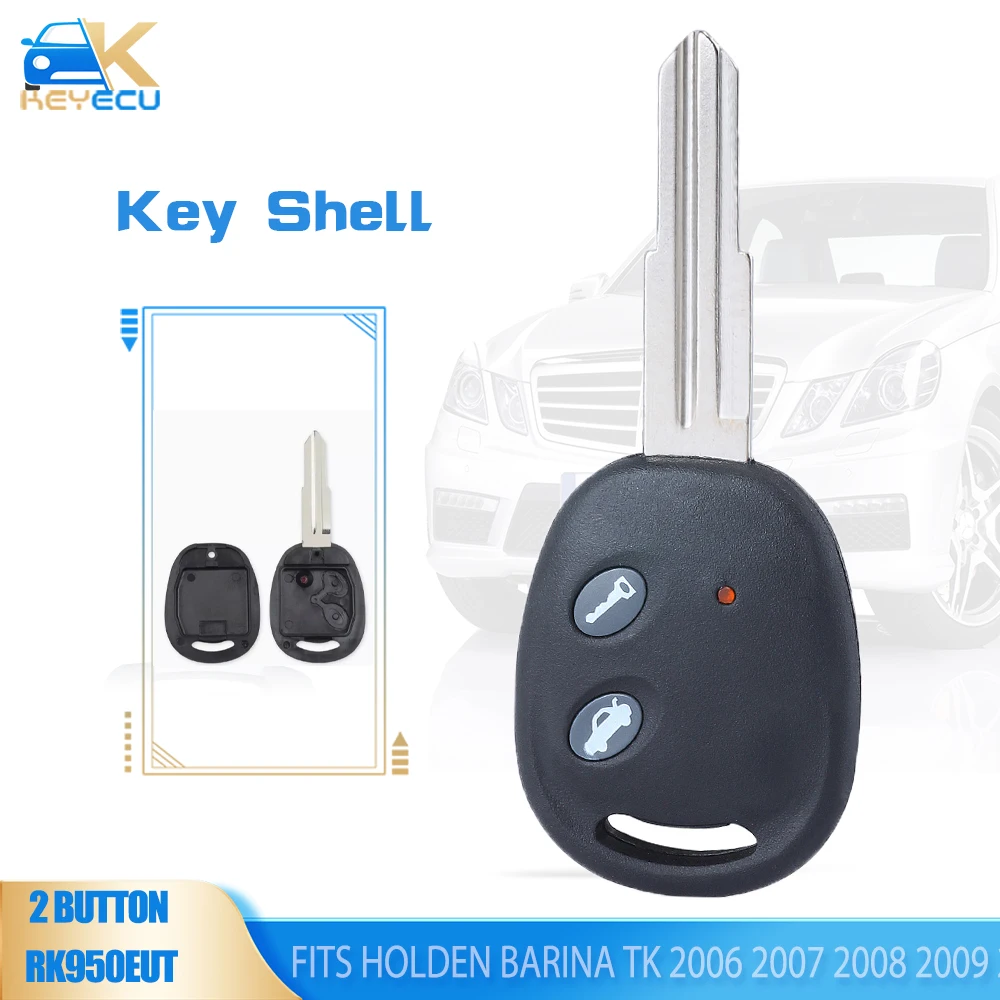 KEYECU 2 pulsanti chiave a distanza Shell Case per Chevrolet Aveo Holden Barina TK 2006 2007 2008 2009 2010 2011 2012