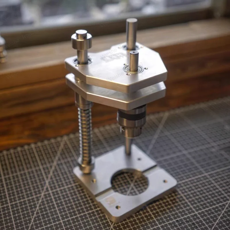 

High precision hand drill vertical punching bracket auxiliary aluminum profile DIY woodworking vertical punch table drill