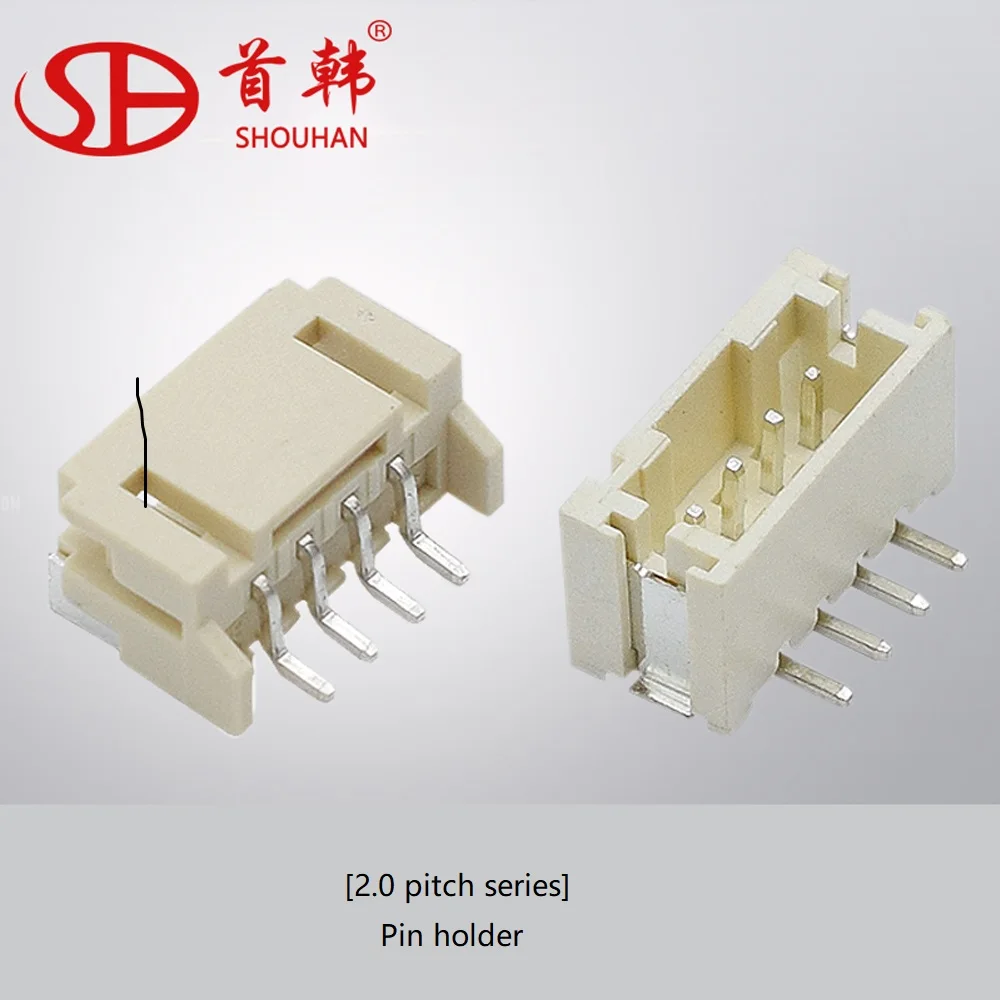 

Connector terminal connector Strip connector PH2.0mm socket PH2.0-4P horizontal patch socket Temperature resistant