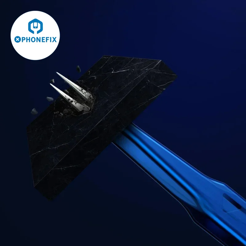 AAC-14 mekanik pinset anti-panas berongga sidik jari presisi garis terbang telepon antimagnet Forceps elektronik