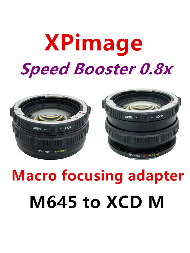 

XPimage Mamiya645 Lens to Hasselblad XCD Focal Reducer Optics Adapter X1D2 X2D M645-XCD Speed Booster 0.8x Macro focus adapter