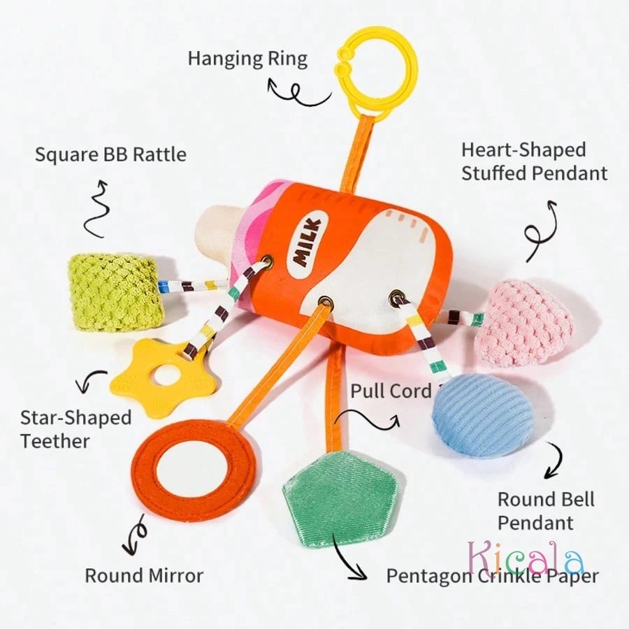 Passeggino Appeso Giocattoli Auto Appeso Campanelli Eolici Lenitivo Letto Appeso Campane Giocattoli Seggiolino di Sicurezza 0-6-12 Mesi Passeggino Giocattoli