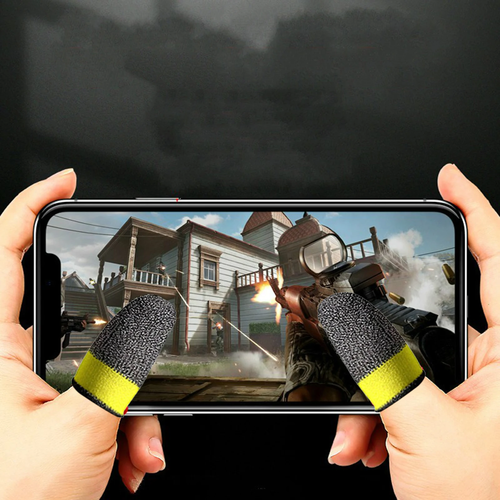 Finger Sleeves for Mobile Gaming Finger Cover Breathable Game Controller Fingertips Sleeve For PUBG Touch Screen Luminous Pro