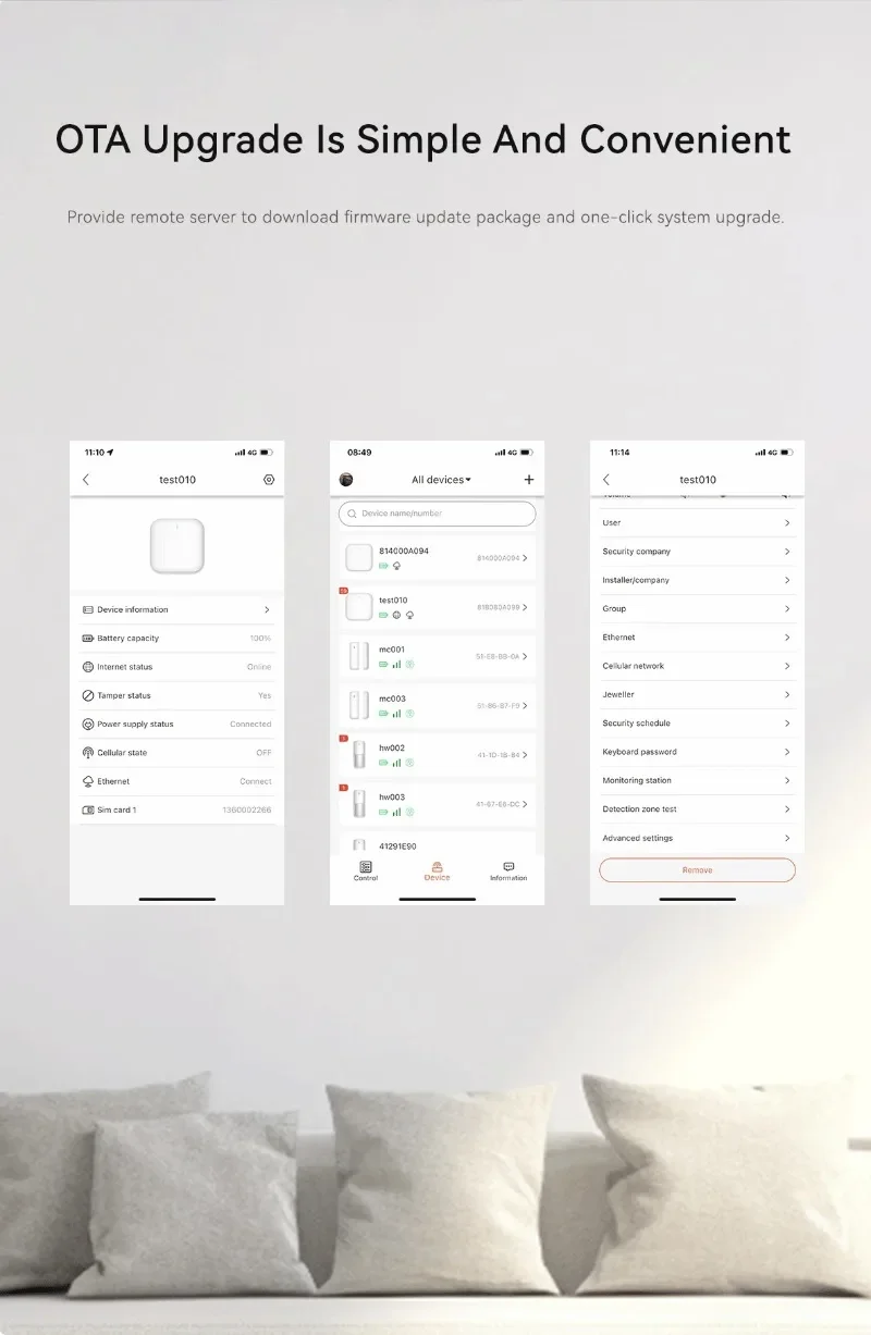 

Smart Home Intrusion Alarm System 100 Zones Kit For House/Shop/Villa Wireless Security With TCP Network APP Control Made Plastic